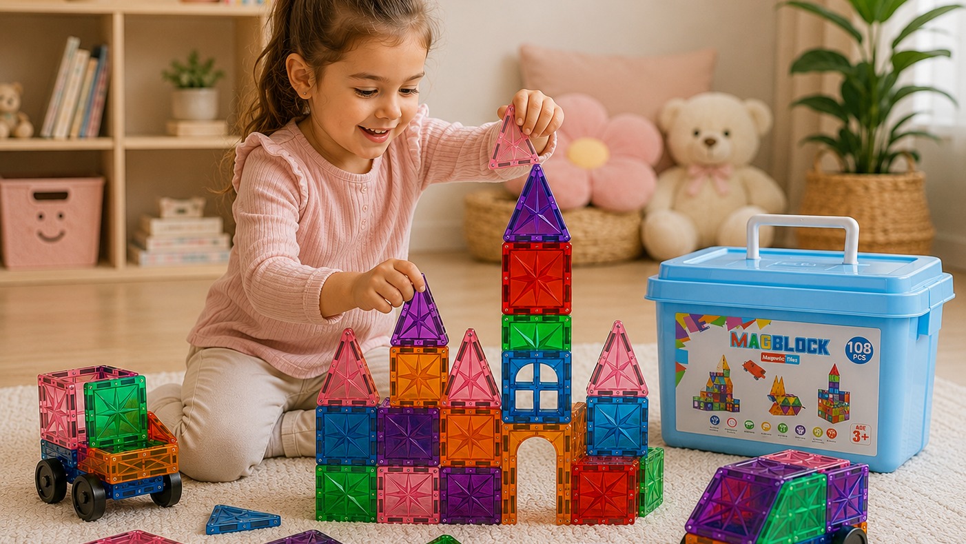 108 Parça Manyetik Yapı Blokları
