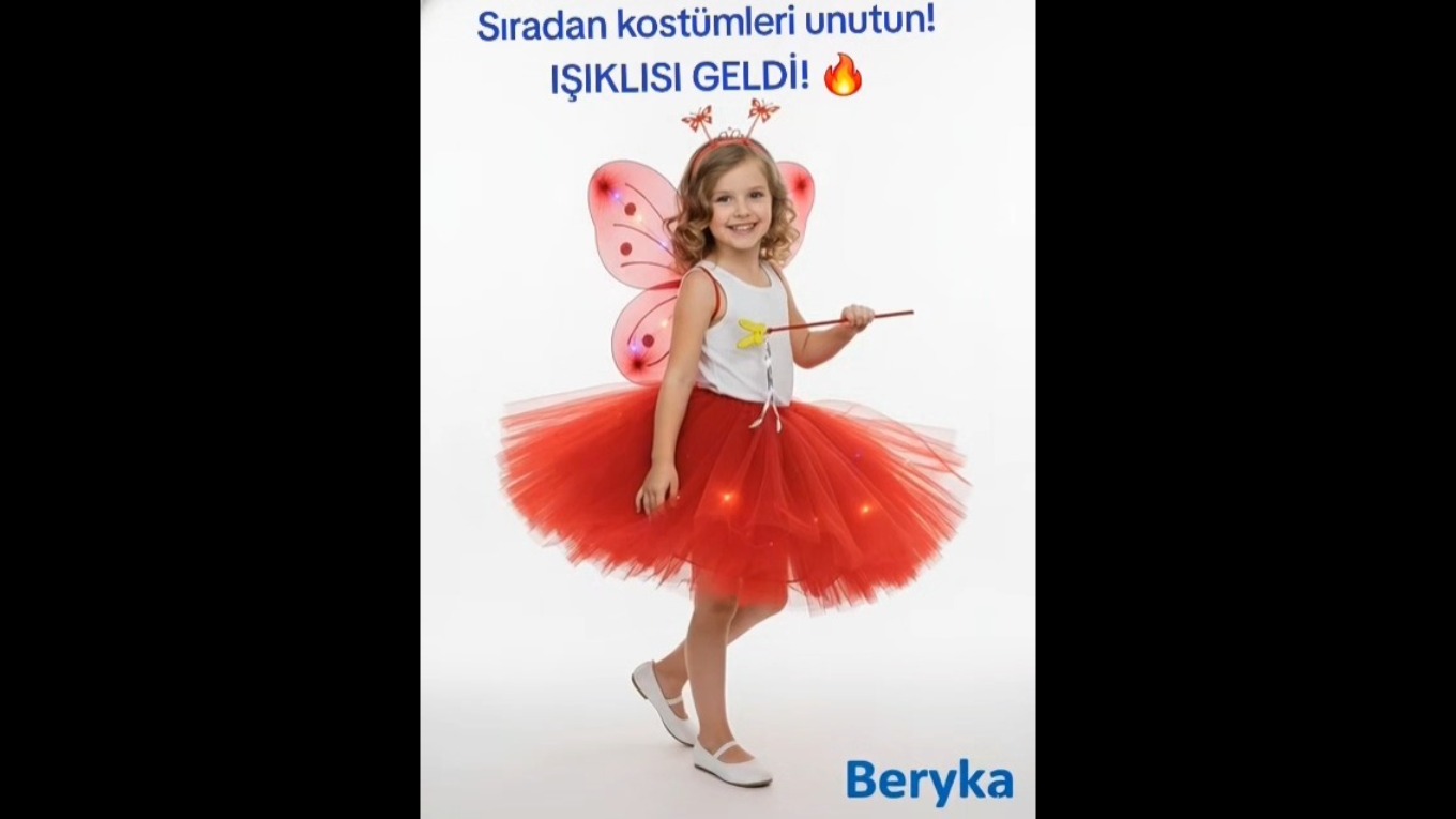 Led Işıklı Kelebek Kanat