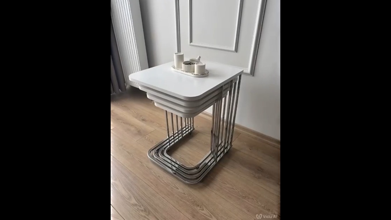 TEKERLİ MODERN SEHPA