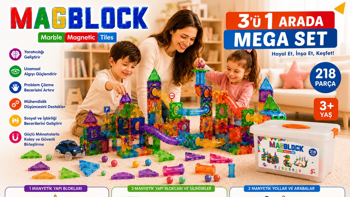 218 Parça 3 in 1 Mega Set