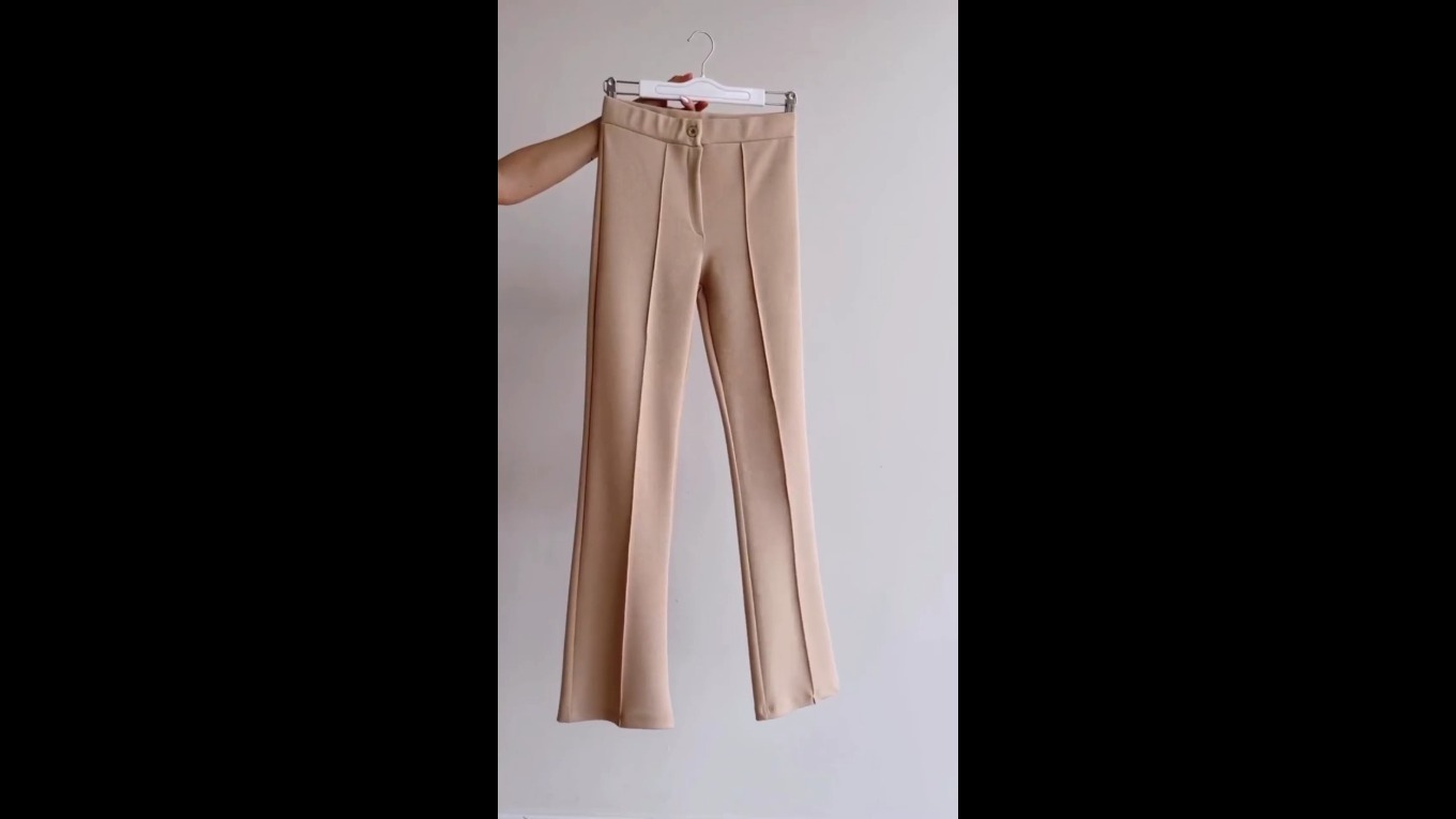 KREP ÇİMALI PANTOLON 