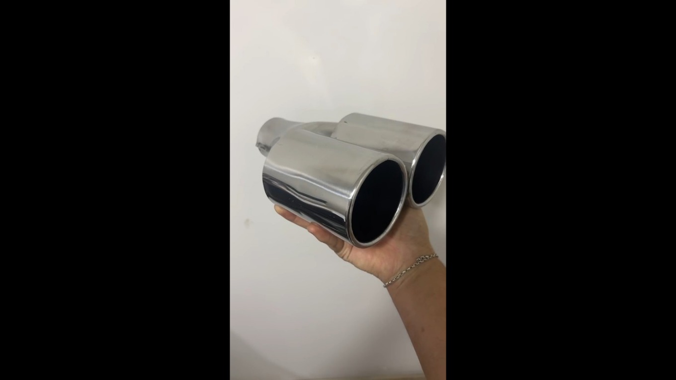 90 MM Çift Egzoz Ucu