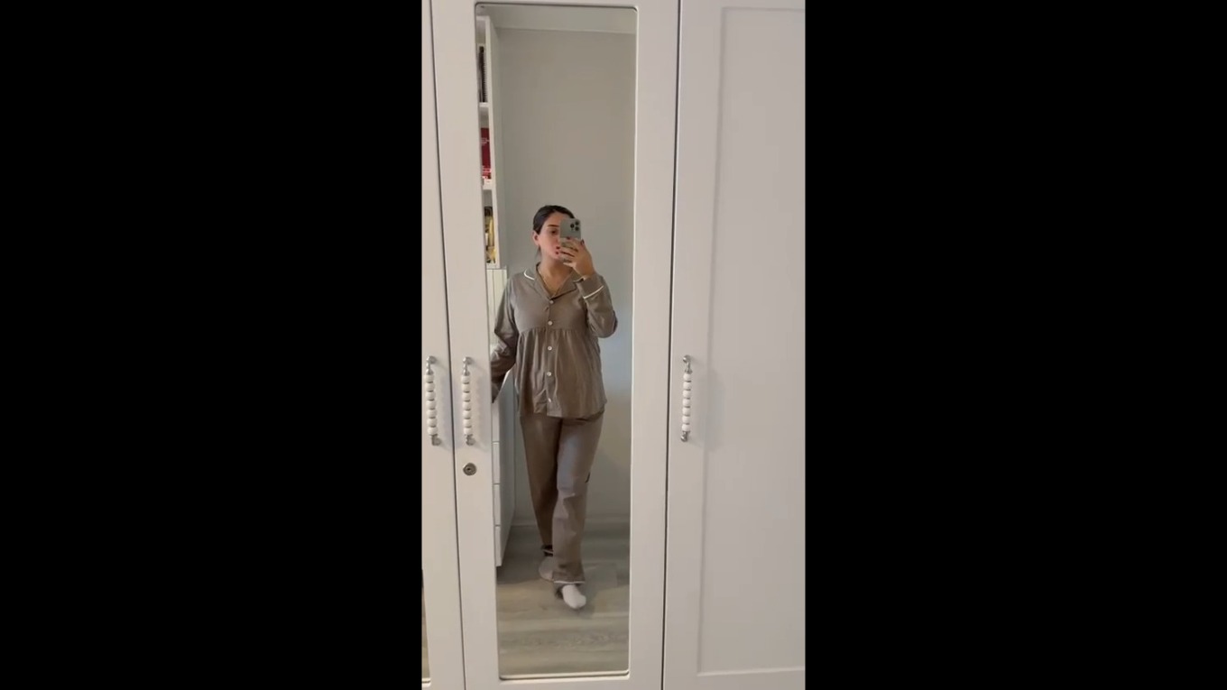 Vizon Rengi Hamile Lohusa Pijama Takımı