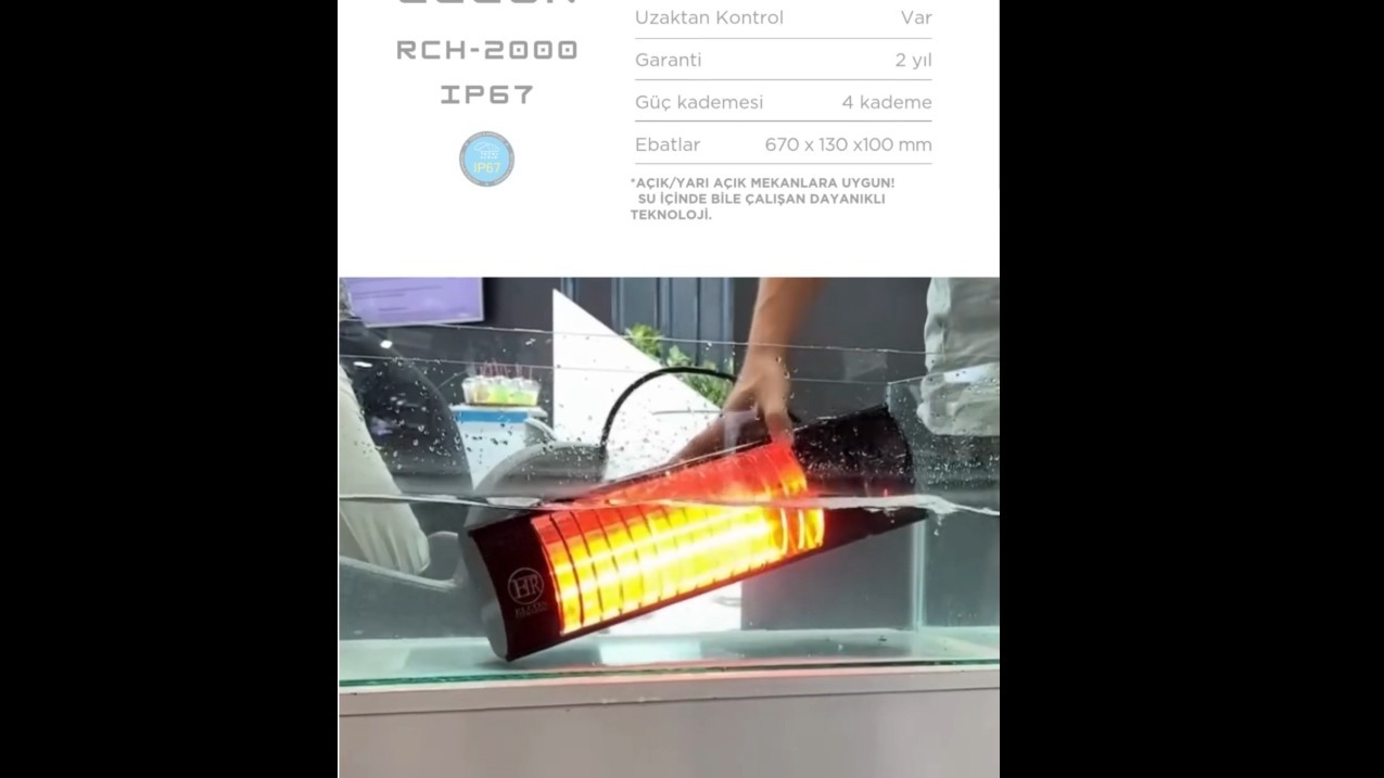 SUYA DAYANIKLI INFRARED ISITICI