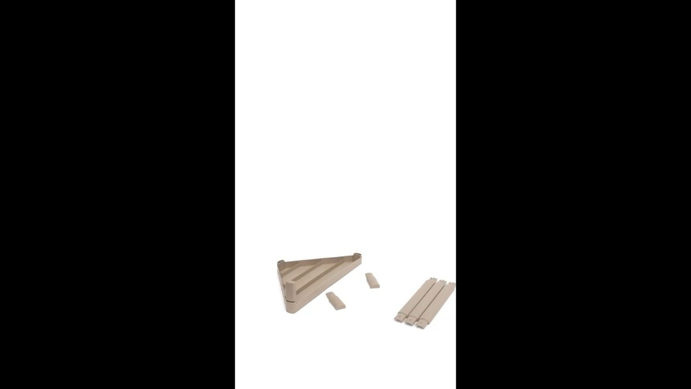 Üçgen köşe-banyo rafı kurulum 