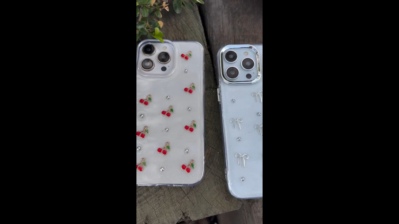 Kiraz ve Kurdele Motifli