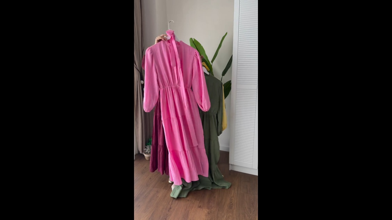 Begonya Kumaş Elbise