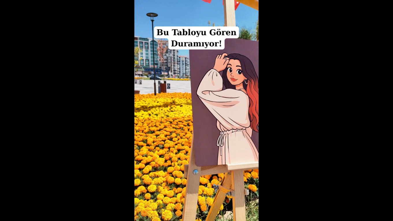 Kişiye Özel Karikatür Metal Poster