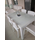 Violet Rattan Trend Lüx Camlı Masa Takımı 6 Sandalyeli Beyaz 90 x 150 cm