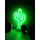 Dream Plus Dekoratif Neon Kaktüs Masa Lambası LED Işık