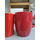 Keramika Bayrak Kırmızı Bulut Kupa 9 Cm 6 Adet