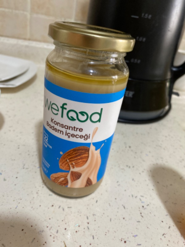 Wefood Konsantre Badem İçeceği 220 gr %100 Badem İçeriği ile Sağlıklı ve Lezzetli Alternatif