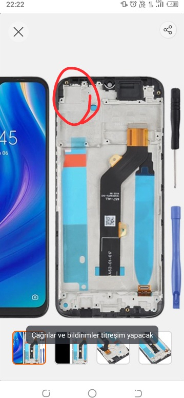 Çelik Pro Tecno Spark 7t Uyumlu Ekran LCD Dokunmatik Full Çıtalı