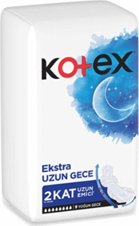 Kotex Ekstra Uzun Gece 9'lu Ped