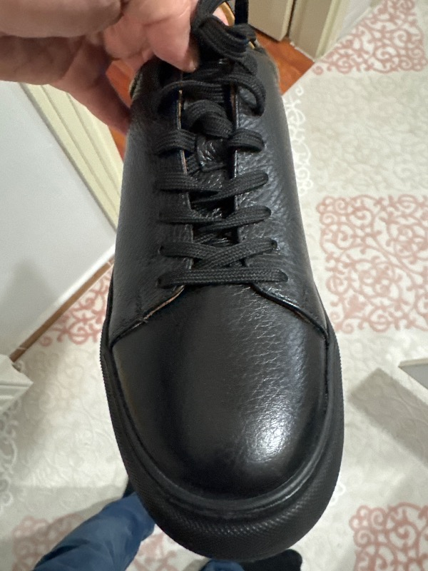 Lufian Tommy Erkek Deri Sneaker Ayakkabı Siyah