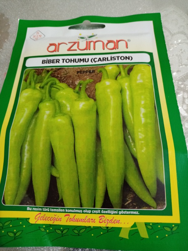 Arzuman Çarliston Biber Tohumu 10 Gram