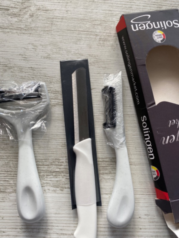 Solingen Micro Tırtıklı Sebze Doğrama Bıçağı Beyaz