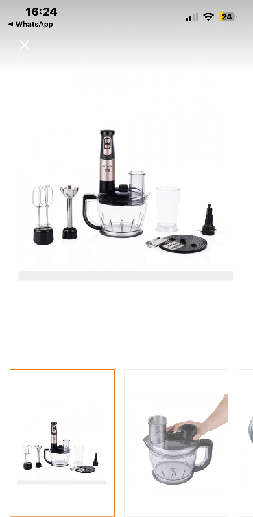 Arnica GH21801 Diva Trend Pro Doğrayıcı Blender Seti Gümüş