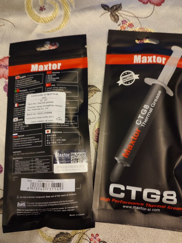 Maxtor Orjinal Maxtor CTG8E 20gr 12,8 W/m.k Termal Macun