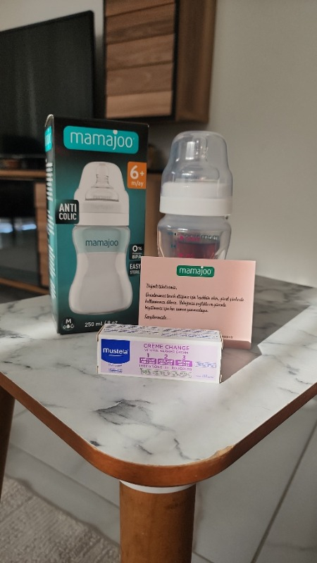 Mamajoo Silver Anti-Kolik Biberon 250 ml, 6 Ay+, Orta Akışlı