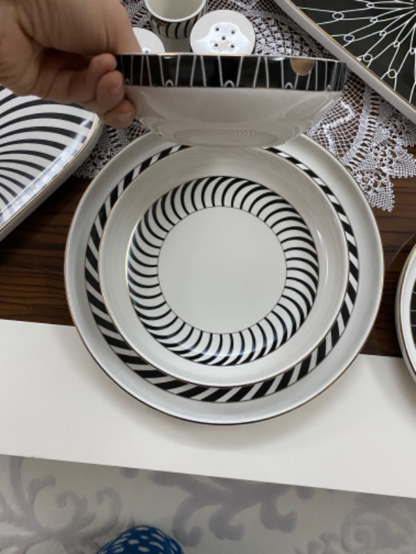 Karaca Streamline Girdap 59 Parça 12 Kişilik New Bone Yemek Takımı