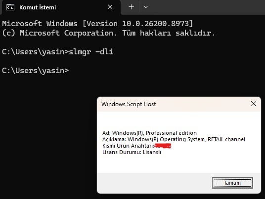 Microsoft Windows 11 Pro Key Dijital Lisans Anahtarı - 2025 Key