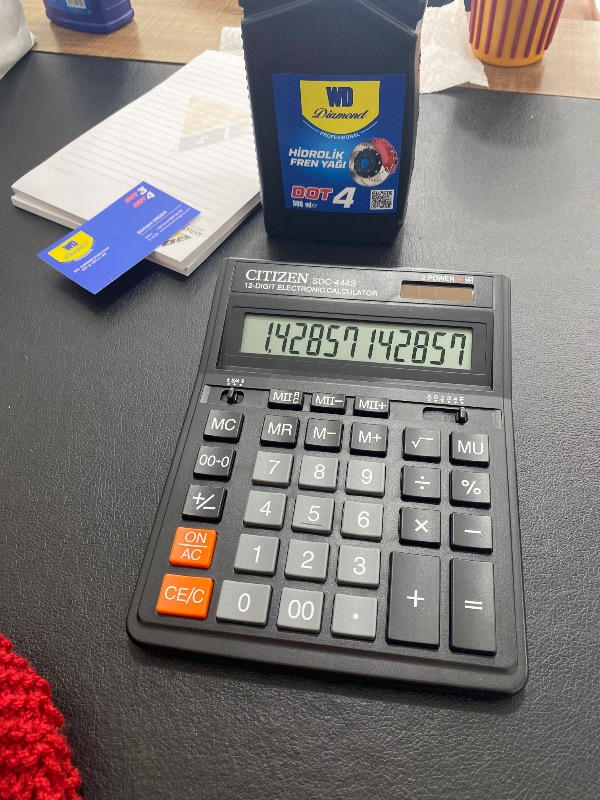 Citizen Sdc-444S Büyük Hesap Makinesi