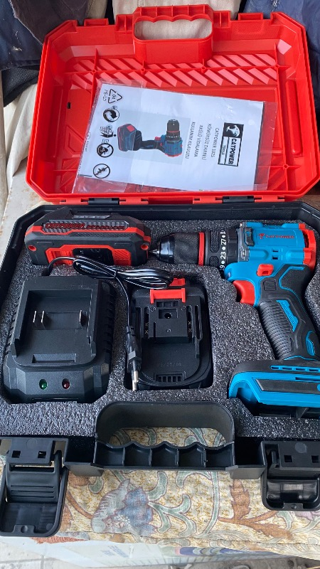 Catpower 1025 Kömürsüz Darbeli Akülü Matkap 20V 2 Ah Lion