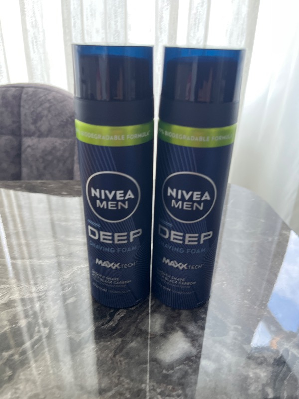 NIVEA Men Deep Dimension Tıraş Köpüğü 200 ml Ferah Kokulu Anti Alerjik Aktif Karbon ve Nemlendirici