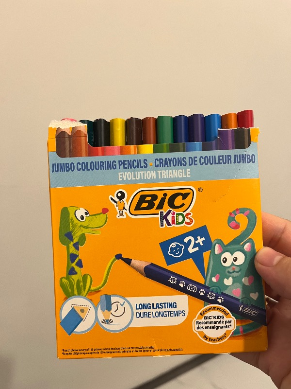 Bic Evolution Üçgen jumbo Boya Kalemi 12 Renk 1632
