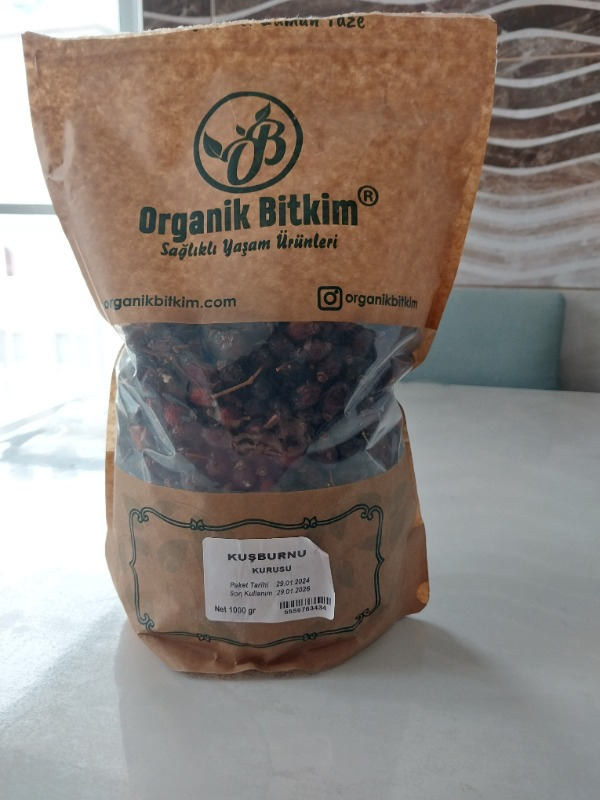 Organik Bitkim Kuşburnu Kurusu Yeni Mahsul 1 kg