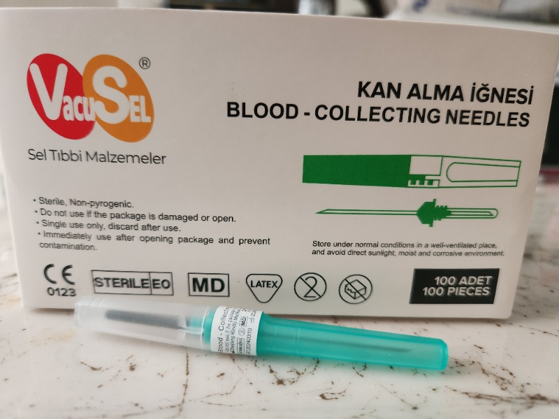 Vacusera Kan Alma Iğnesi-21 Gr 100 Adet