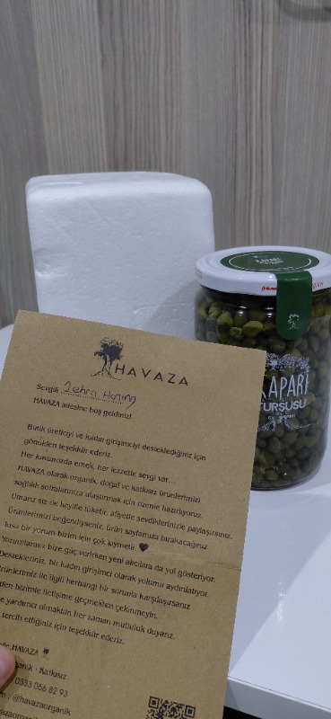 Havaza Kapari Turşusu 720 gr Türkiye Üretimi Doğal Katkısız Küçük Tomurcuk Ev Yapımı Lezzet