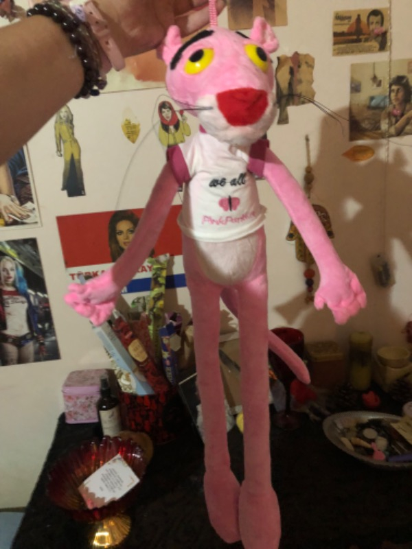 Peluş Pembe Panter 60 cm