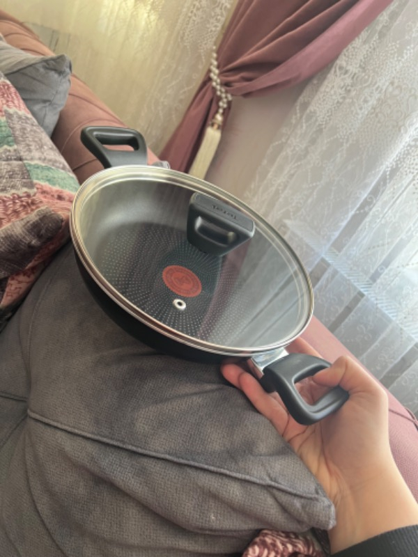 Tefal C38470 Titanyum 2X XL Kapaklı Sahan 24 cm - 2100123254