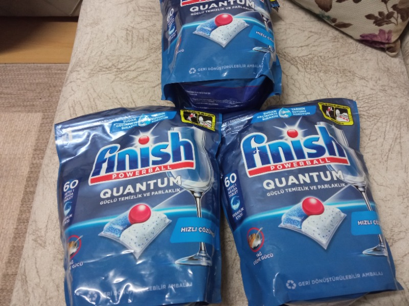 Finish Quantum 60 Kapsül Bulaşık Makinesi Deterjanı Tableti