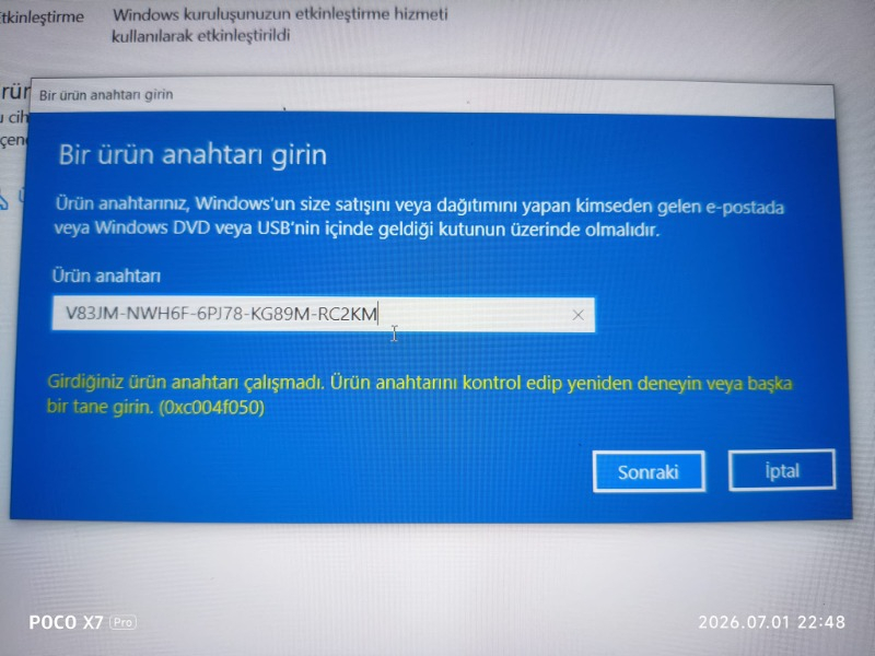 Microsoft Windows 10 Pro Key Dijital Lisans Anahtarı