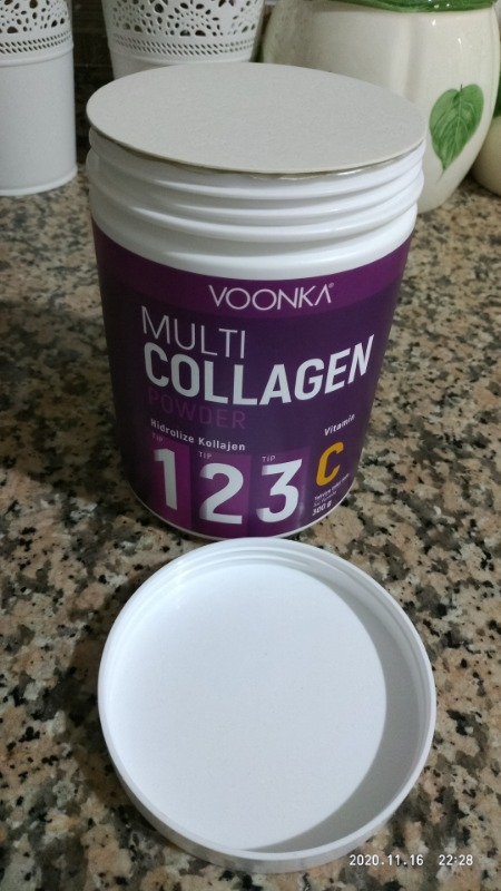 Voonka Collagen Powder Hidrolize Kolajen Vitamin C 300gr