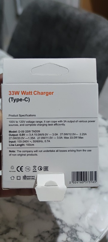 Xiaomi 33W Hızlı Şarj ve Kablosu