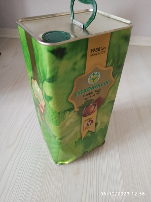 Fiskobirlik Fındık Yağı 5 Lt