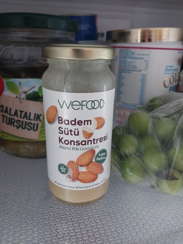 Wefood Badem Sütü Konsantresi (Şekersiz, %100 Badem) 240 gr 8681749104796