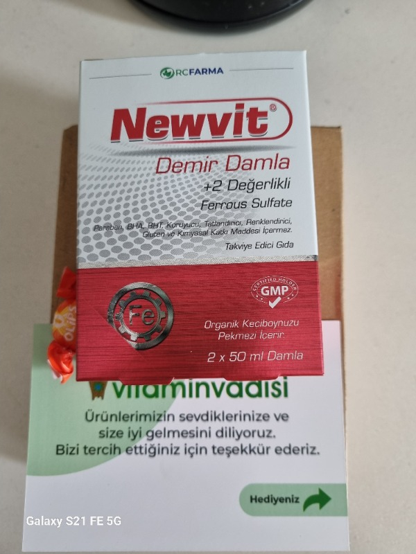 Newvit Demir Damla 2X50 ml