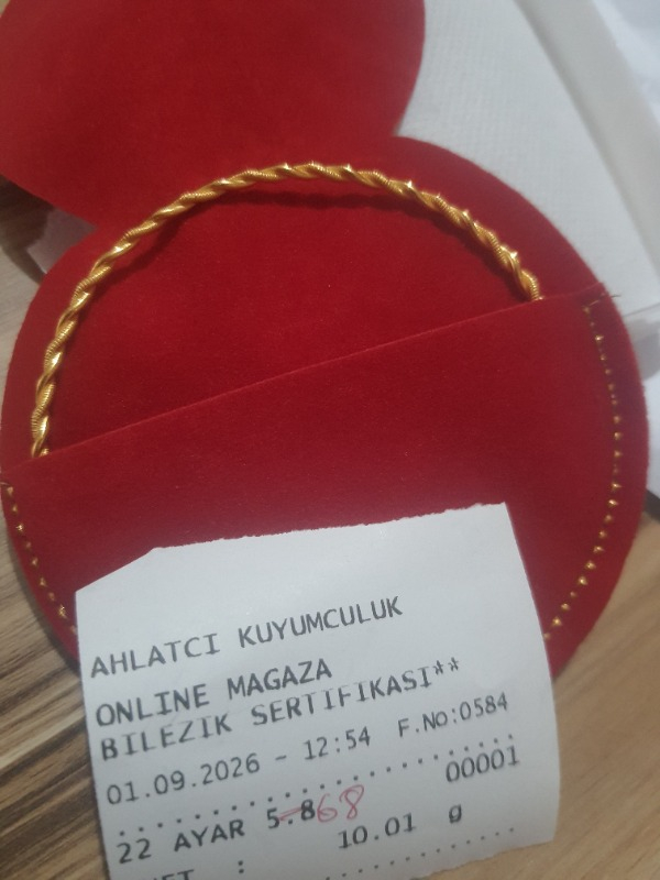 Ahlatcı 10 gr 2'li Burma  22 Ayar Bilezik