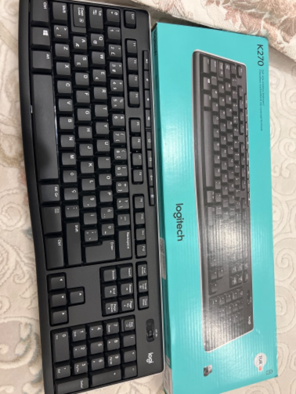Logitech K270 Tam Boyutlu Kablosuz Türkçe Klavye - Siyah
