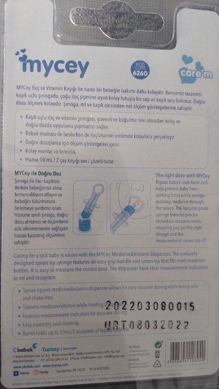 Mycey İlaç ve Vitamin Kaşığı