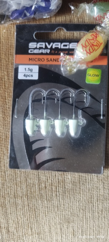 Savage Gear Lrf Micro Sandeel Jighead Glow Zoka (4'lü Paket)