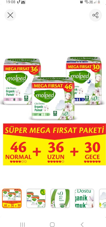 Molped Pure&Soft Mega Karma Paket 112 Adet