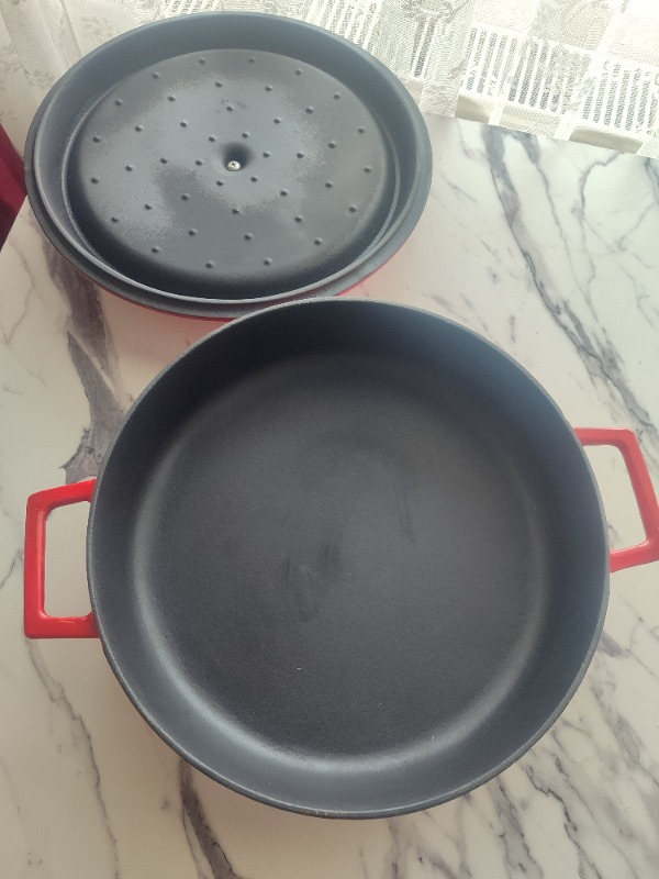 Lava Çok Amaçlı Yayvan Tencere Trendy Kırmızı Çap(Ø)28 Cm.