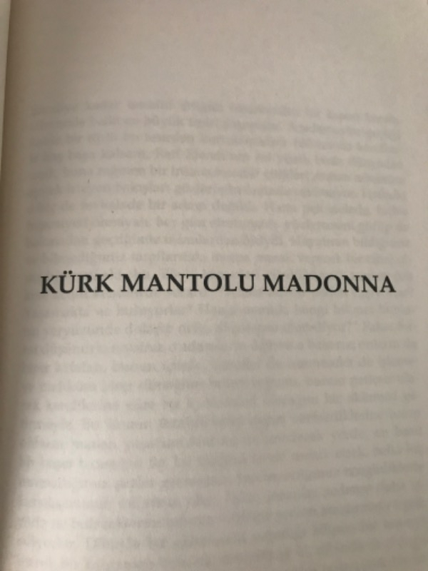 Kürk Mantolu Madonna - Sabahattin Ali