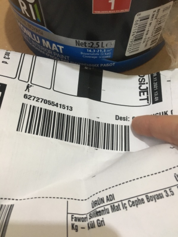 Fawori Silikonlu Mat İç Cephe Boyası 3.5 Kg